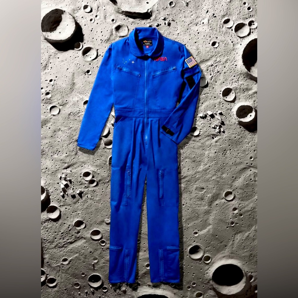 Alpha Industries x NASA Blue NASA Flight Suit *Rare*